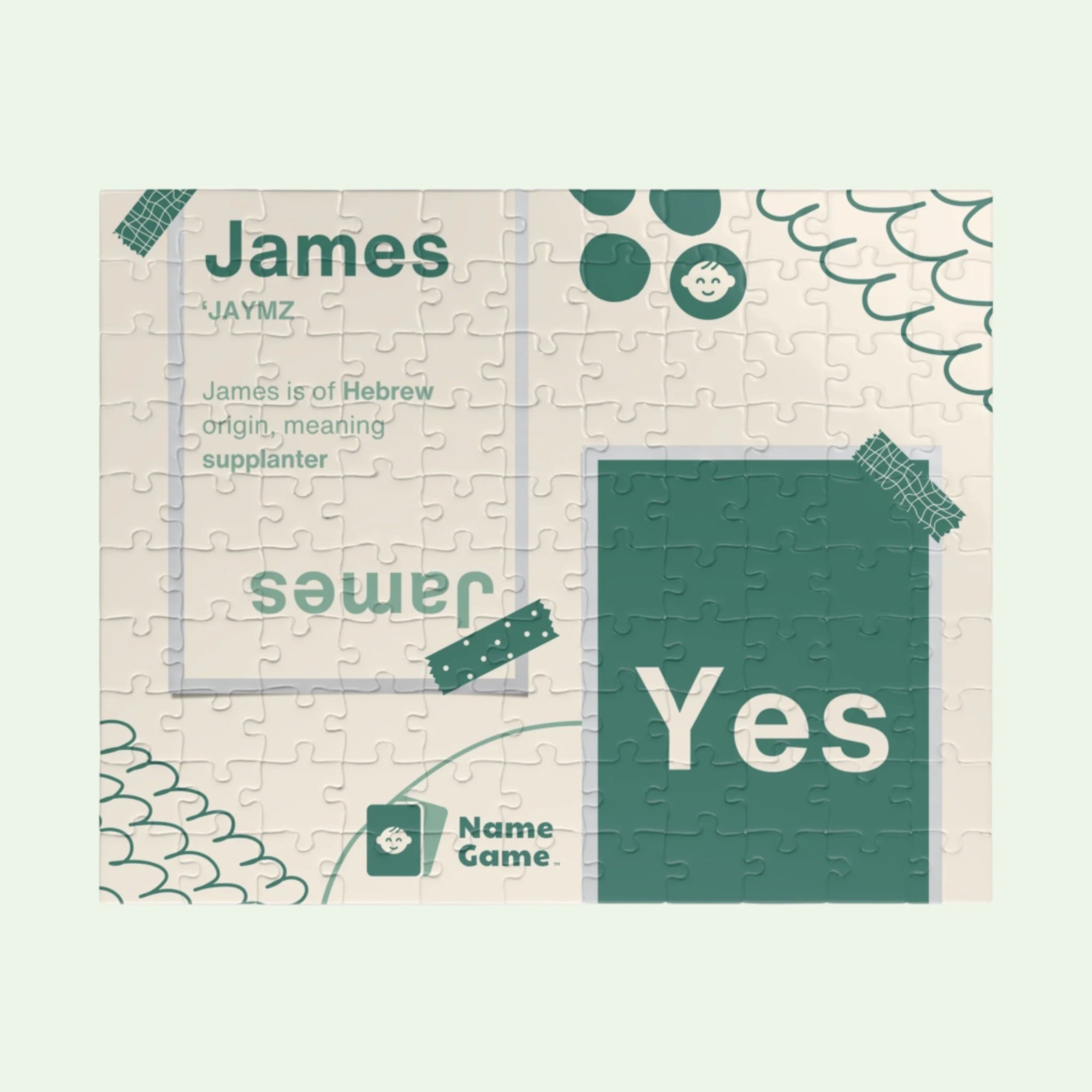 James Name Reveal Puzzle for Boys 