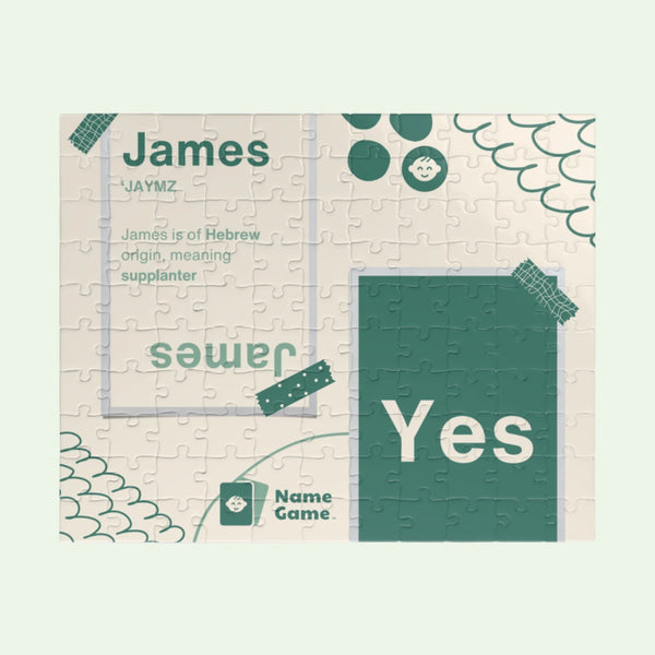 James Name Reveal Puzzle for Boys 