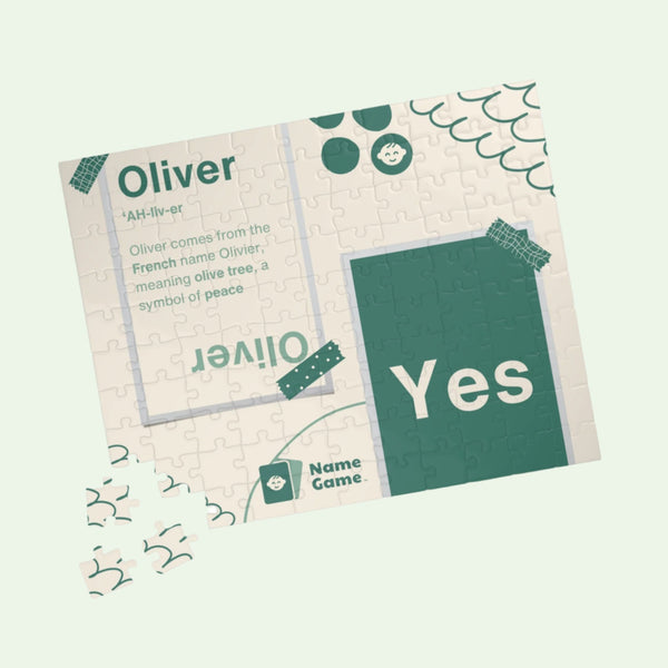 Oliver Name Reveal Puzzle for Boys 